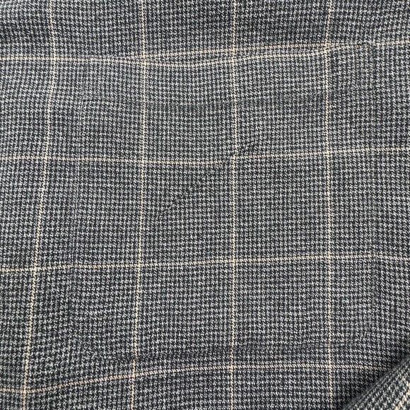 Viyella Wool Cotton Blend Flannel Sport Shirt Men 2XL XXL Plaid Check Gray Black - Picture 3 of 16
